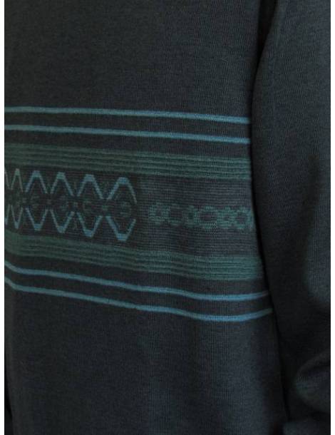 Mens Jacquard Sweater - Green 455