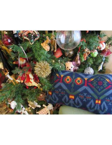 Jacquard Cushion - Blue
