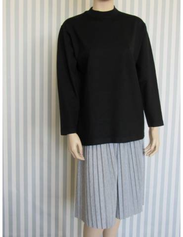 High collar sweater - Black