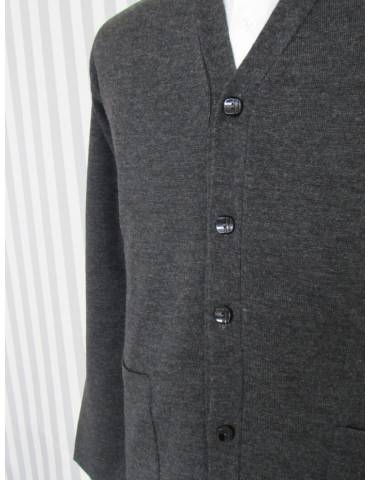 Men Sweater Cardigan - Grey