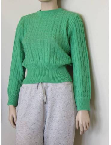 Cable Knit Top - Green 30/70