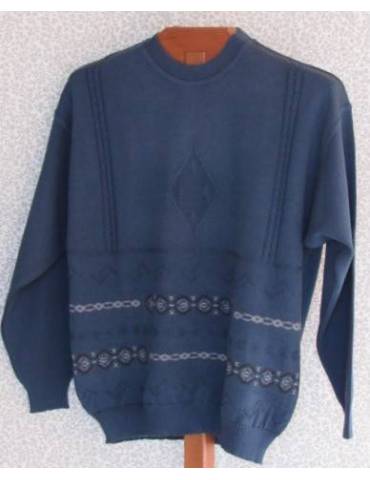Crew Neck  Textured  Jumper