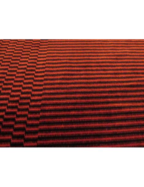 Velvet Tablecloth - Black and Red Vintage Geometric Pattern