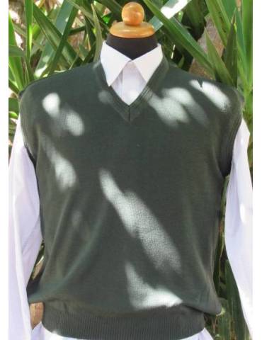 Men's V-Neck Sleeveless Sweater Vest - Petrol - 205