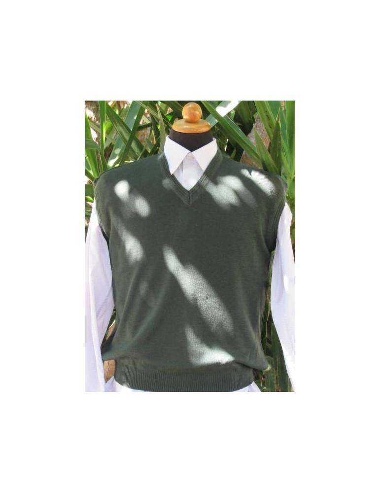 Men's V-Neck Sleeveless Sweater Vest - Petrol - 205